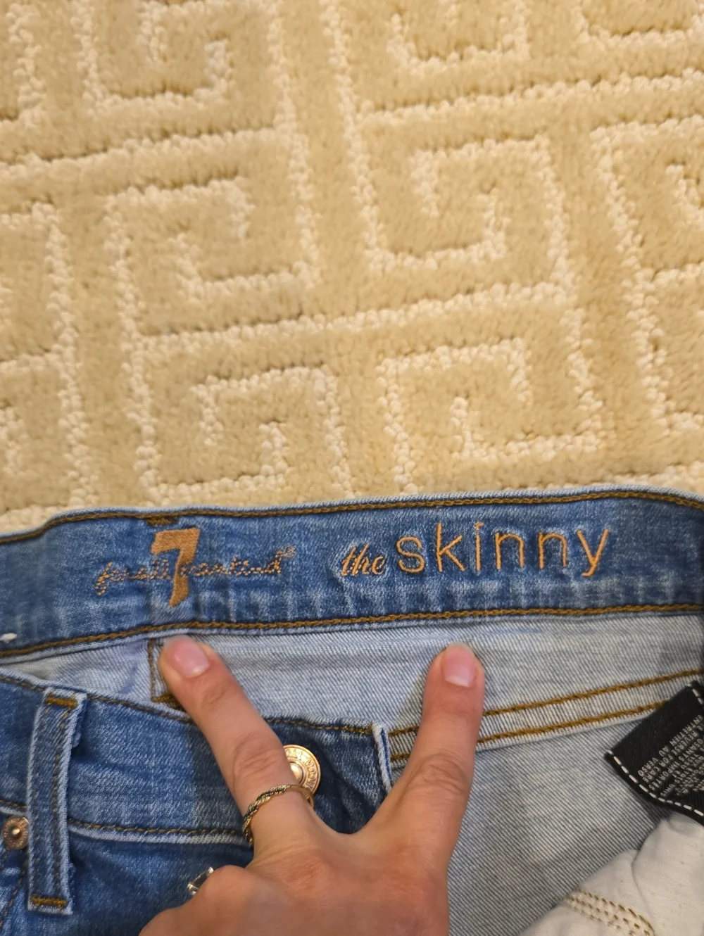 7 For All Mankind Classic Blue Women's Skinny Jeans- Waist 27